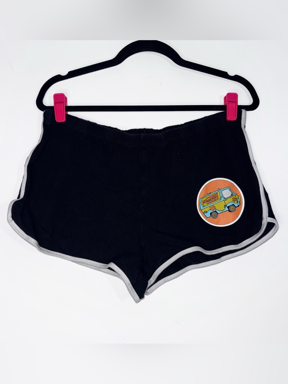 Hot Topic Scooby Doo Mystery Machine Dolphin Shorts XL Black Lounge